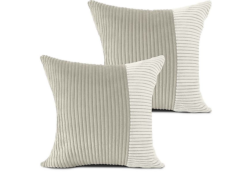 Amilian Dekokissen 2er Set - Kissen mit Füllung & Bezug - Zierkissen Set 2 günstig online kaufen