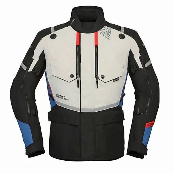 Modeka Motorradjacke Modeka Trohn Textiljacke hellgrau / blau L günstig online kaufen