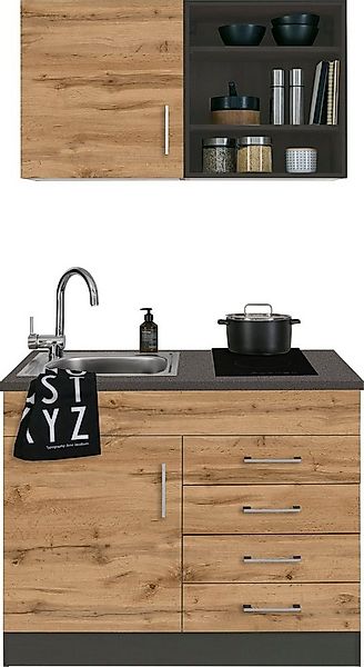 KOCHSTATION Pantryküche KS-Mali, Breite 100 cm, wahlweise mit E-Geräten günstig online kaufen