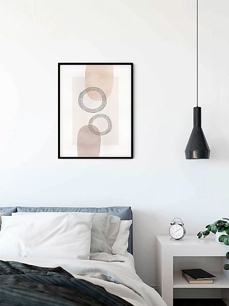 Komar Wandbild "Line Art Circles", (1 St.), Deutsches Premium-Poster Fotopa günstig online kaufen