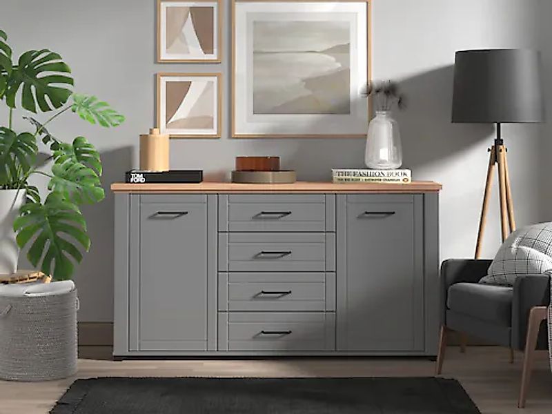 Home affaire Kommode »Valencia Sideboard, B/T/H 161/41/85,5 cm« günstig online kaufen