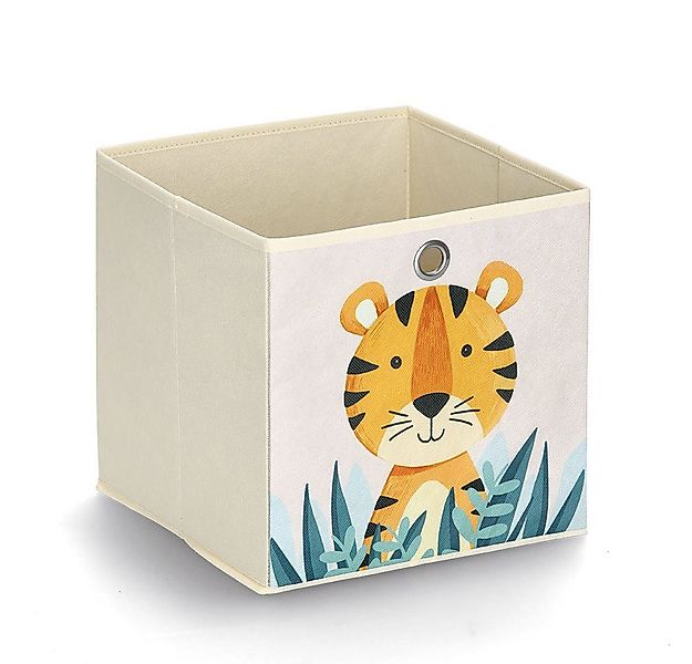 Zeller Present Aufbewahrungskorb Aufbewahrungsbox 'Tiger', Vlies, beige, ca günstig online kaufen
