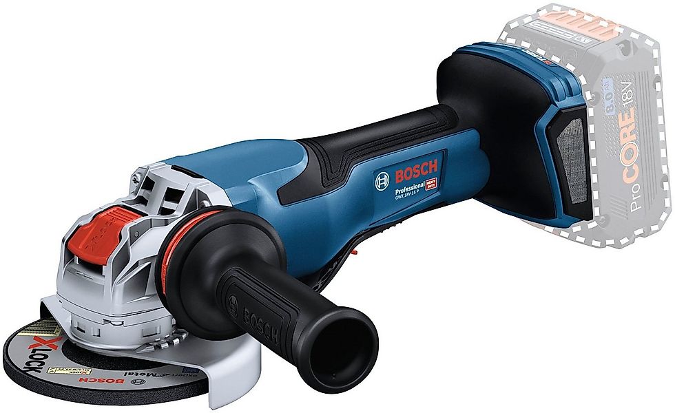 Bosch Professional Akku-Winkelschleifer GWX 18V-15 P, max. 9800 U/min, ohne günstig online kaufen