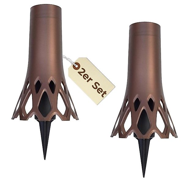 GarPet Blumentopf 2er Set Grabvase mit Erdspieß Friedhofvase Friedhof Grab günstig online kaufen