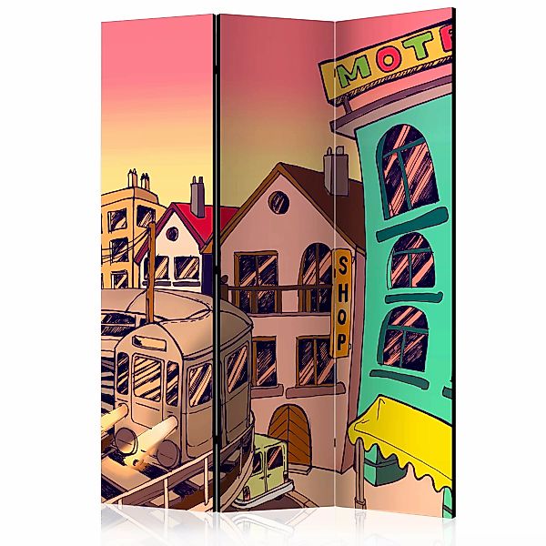 3-teiliges Paravent - Morning In A City [room Dividers] günstig online kaufen