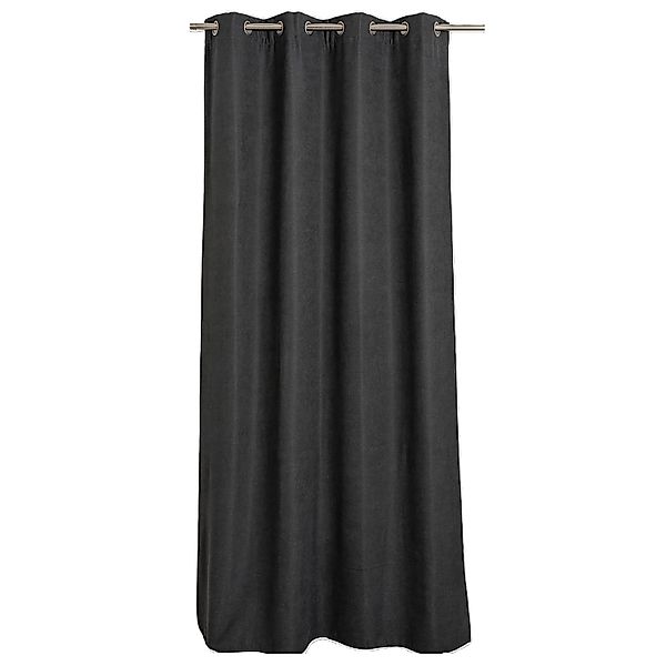 Cosy Living Wärmeschutzvorhang Luna mit Ösen 145 cm x 260 cm Dunkelgrau günstig online kaufen
