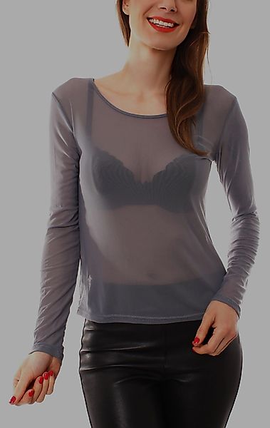 Muse T-Shirt Mesh-Shirt Langarm transparent 8032 günstig online kaufen