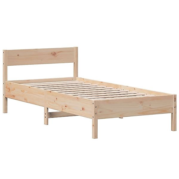 vidaXL Bett Massivholzbett ohne Matratze 75x190 günstig online kaufen
