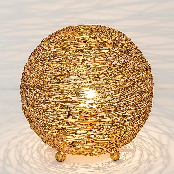 Tischlampe Campano, gold, 30 cm günstig online kaufen