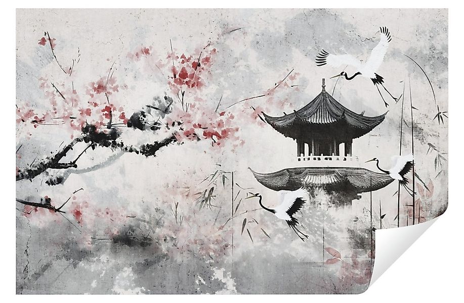 Wallarena Fototapete Kirschblüten Japan Vlies Tapete Wohnzimmer Schlafzimme günstig online kaufen