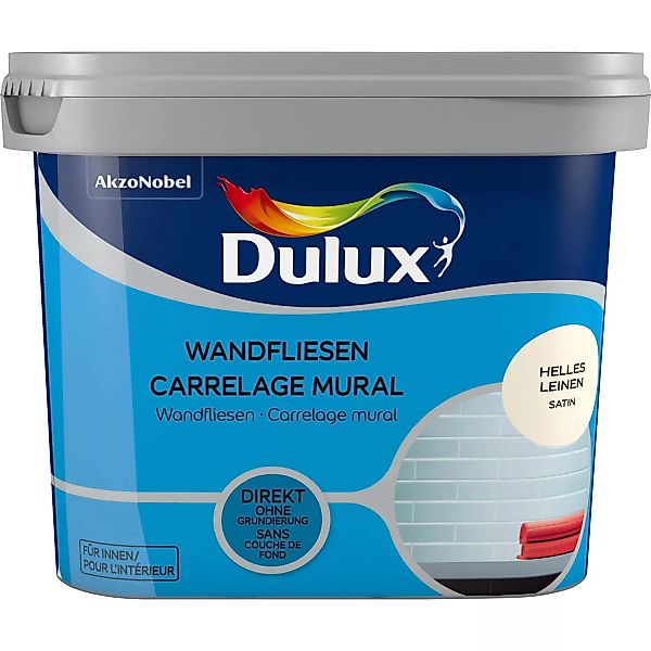Dulux Fresh Up Wandfliesenlack Satin Helles Leinen 750 ml günstig online kaufen