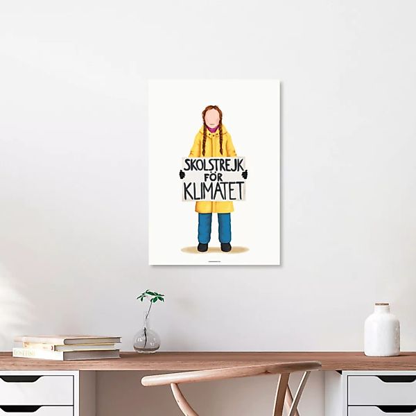 Poster / Leinwandbild - Greta Thunberg günstig online kaufen