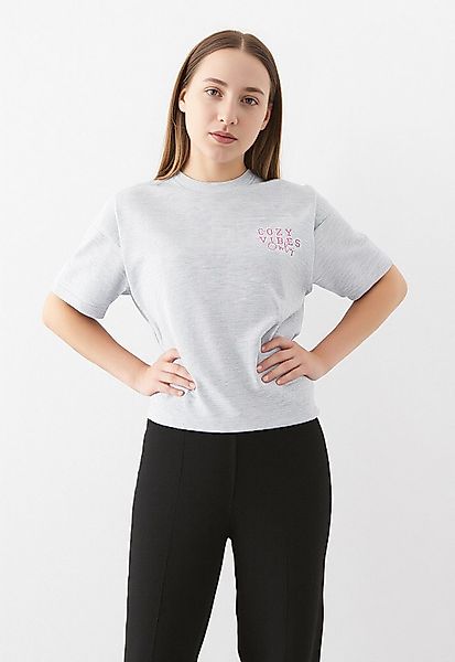 ONLY Kurzarmshirt ONLVIVVI LIFE S/S LOVELY TOP JRS Baumwolle, regular fit, günstig online kaufen