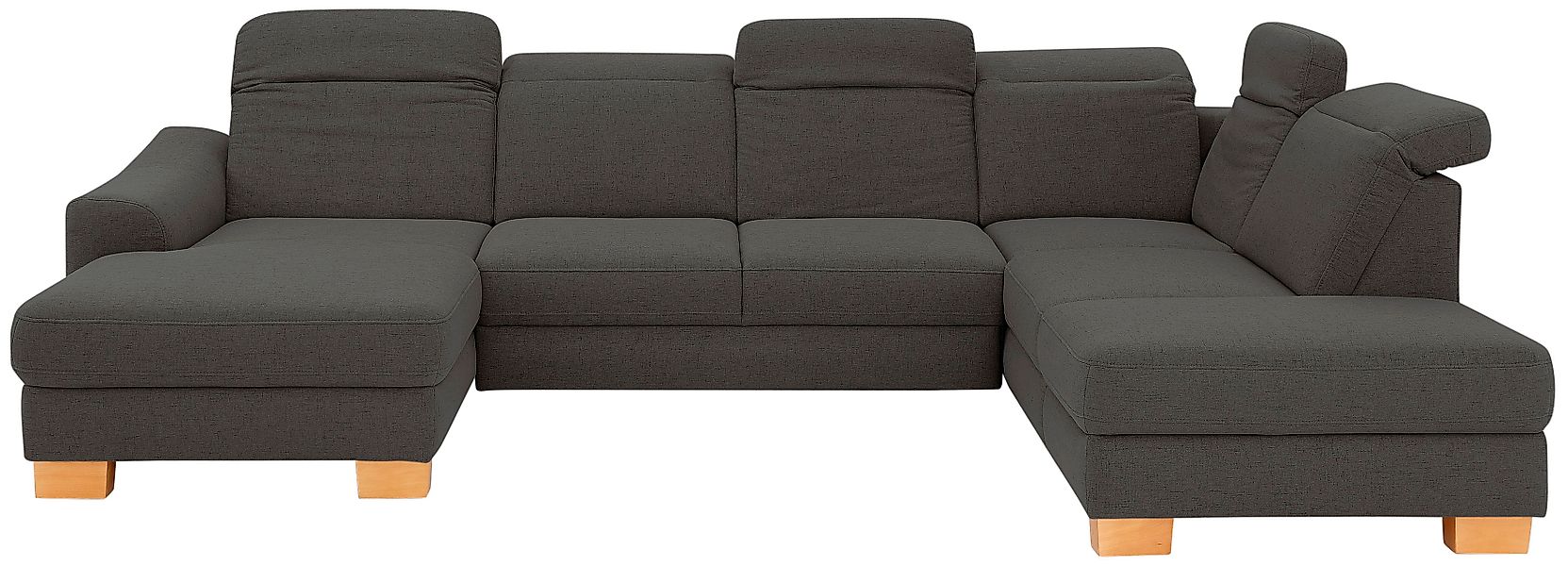 Home affaire Wohnlandschaft »Dundee U-Form« wahlweise mit Kopfteilverstellu günstig online kaufen