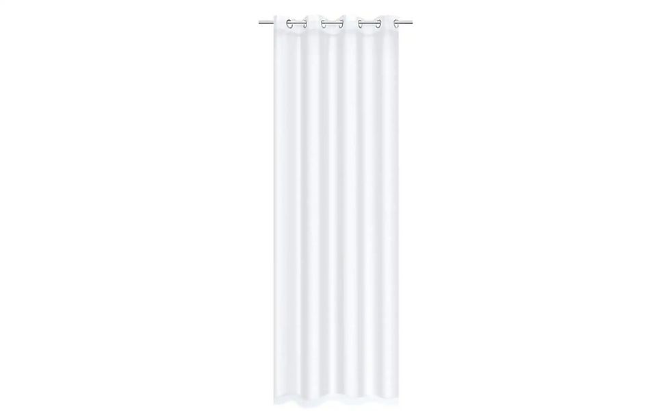 HOME Wohnideen Ösenschal   ¦ weiß ¦ Maße (cm): B: 140 Gardinen & Rollos > G günstig online kaufen