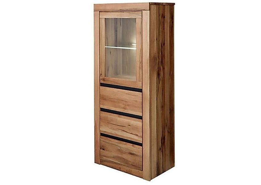 Massivmoebel24 Standvitrine #122 (Vitrine Wild-/Zerreiche 62x42x150 natur g günstig online kaufen