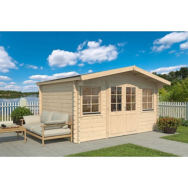 Fjordholz Gartenhaus Modell Sören 44 Grau Imprägniert günstig online kaufen