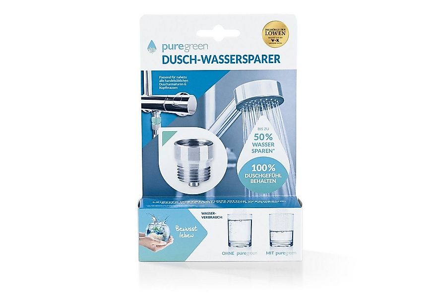 puregreen Duscharmatur Wasser sparen Dusche Energie sparen zuhause (Venturi günstig online kaufen