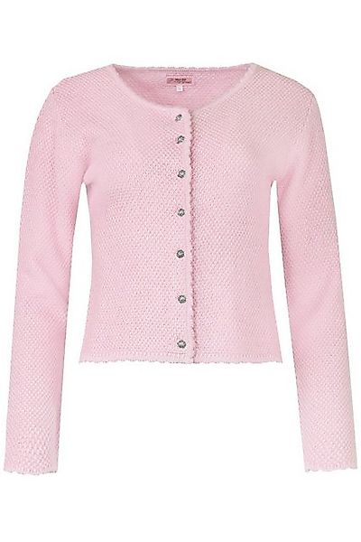 MarJo Trachtenjacke Trachten Strickjacke - VILSECK II - pinie, puderrosa günstig online kaufen