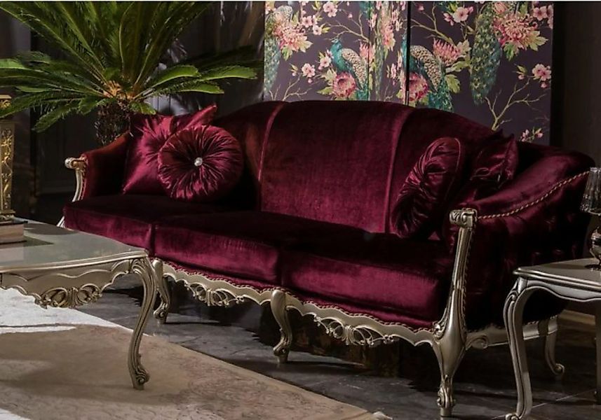 JVmoebel Sofa, Dreisitzer Luxus Sofa 3 Sitzer Sofas Sitz Stoff Design Couch günstig online kaufen