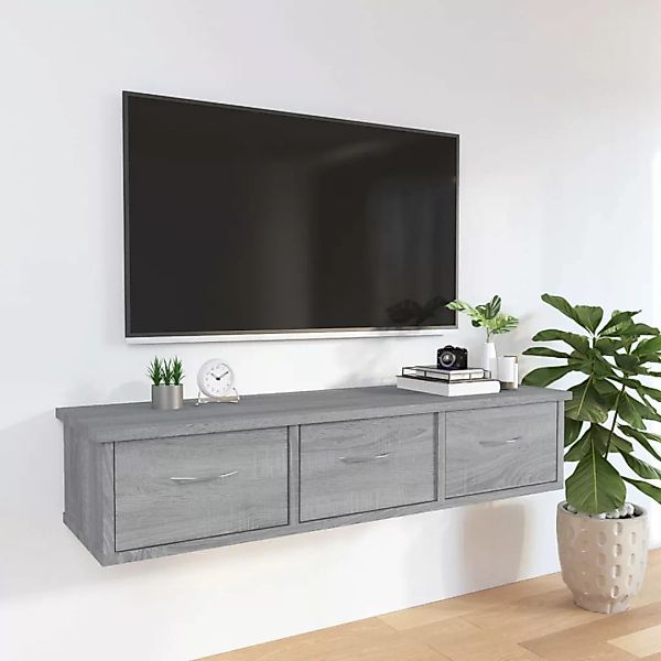 Vidaxl Wandschrank Grau Sonoma 88x26x18,5 Cm Holzwerkstoff günstig online kaufen