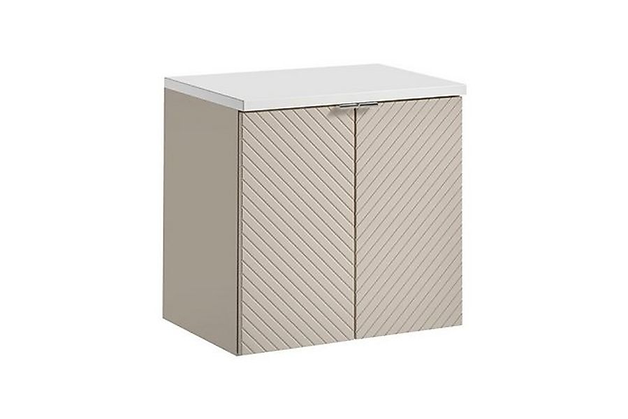 ROYAL24_MARKT Waschbeckenunterschrank - Viva Cashmere V - 60 cm Mit Arbeits günstig online kaufen