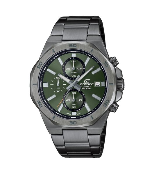CASIO Chronograph Casio Edifice Herren-Chronograph Anthrazit/Grün günstig online kaufen