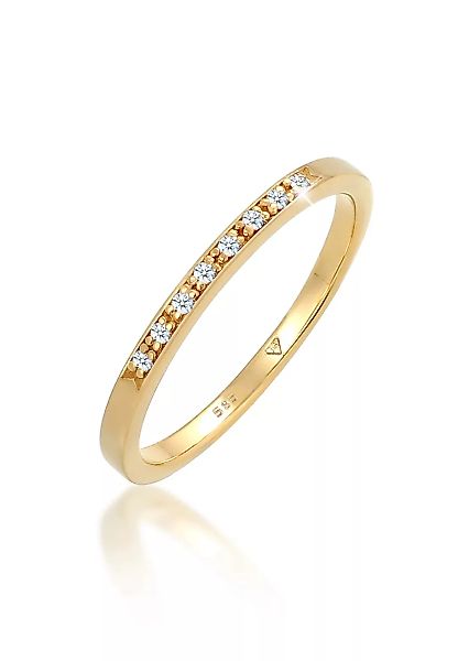 Elli DIAMONDS Verlobungsring "Bandring Verlobung Diamant (0.04 ct.) 585 Gel günstig online kaufen