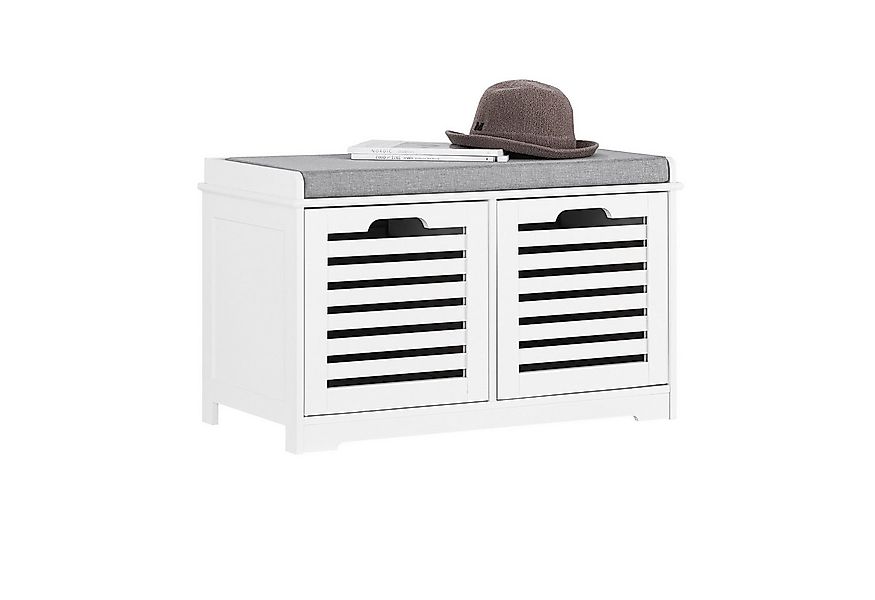 SoBuy Schuhbank FSR23, Sitzkommode mit 2 Körben Sitzbank mit Stauraum günstig online kaufen