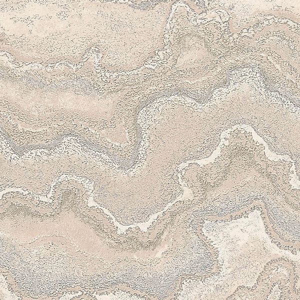 PROFHOME 396596-GU Grafik Tapete Marmoroptik Metallic Beige Creme Silber 0, günstig online kaufen