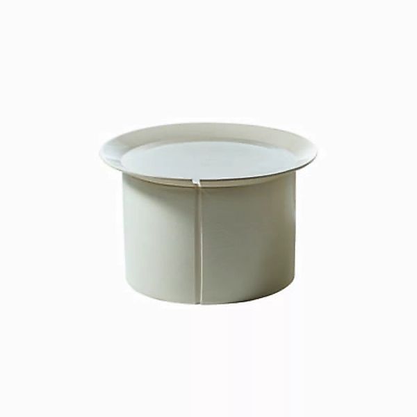 Beistelltisch Brise keramik weiß beige / Ø 46 x H 51 cm - Keramik - Gervaso günstig online kaufen
