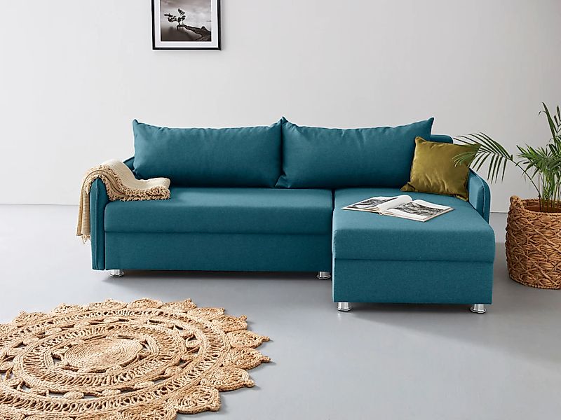 COLLECTION AB Ecksofa "Sunny L-Form", inkl. Bettfunktion und Bettkasten günstig online kaufen