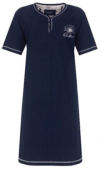 Medaillon Nachthemd Damen Schlafshirt mit kurzem Arm (1-tlg) Baumwolle günstig online kaufen