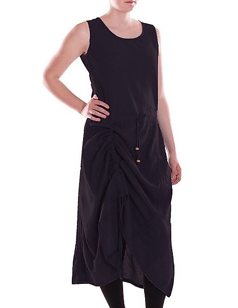 Vishes Midikleid Damen Wadenlang Kleid Baumwolle Casual Pull On verstellbar günstig online kaufen