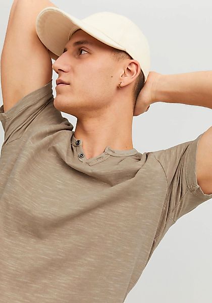 Jack & Jones T-Shirt JJESPLIT NECK günstig online kaufen