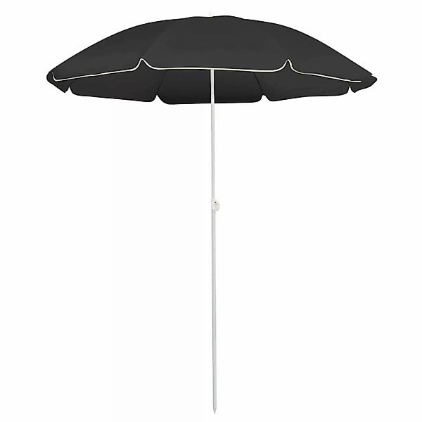 furnicato Sonnenschirm mit Stahlmast Anthrazit 180 cm günstig online kaufen