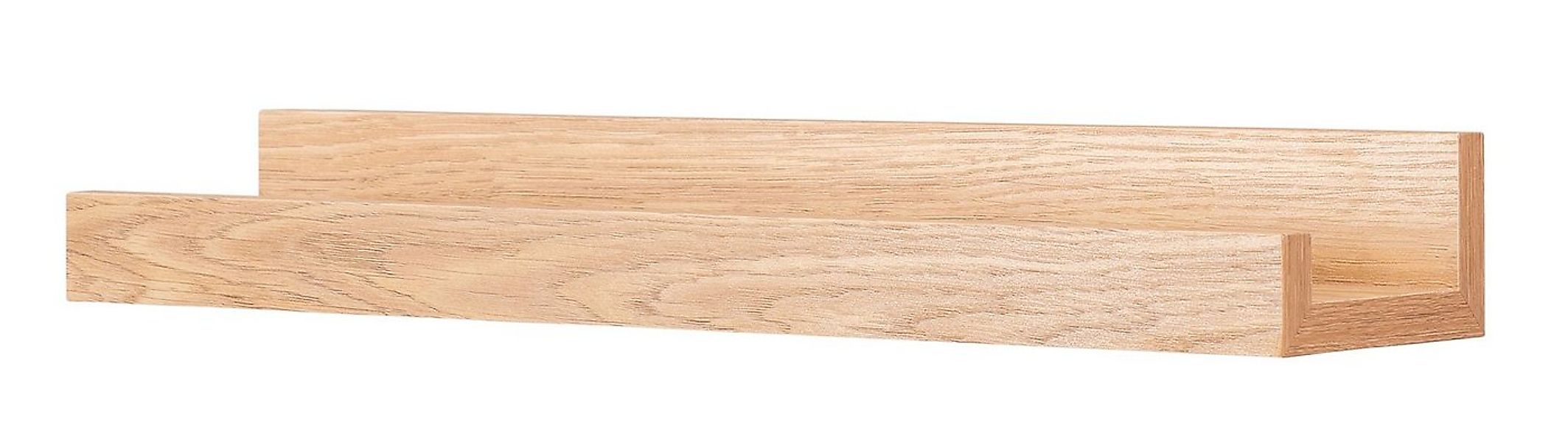 Levandeo® Bilderleiste, Bilderleiste Eiche Braun L40cm MDF Holz Wandregal S günstig online kaufen