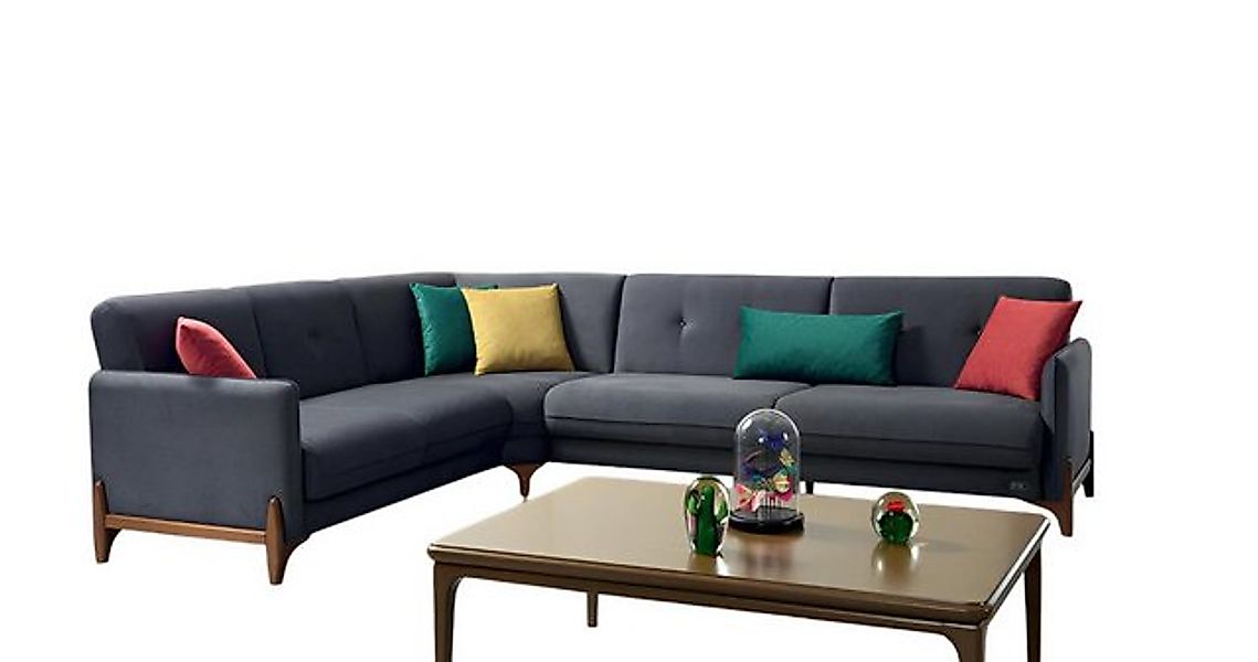 JVmoebel Ecksofa Luxus Textil Ecksofa L-form Polster Möbel Möbel Sofa Sitz günstig online kaufen