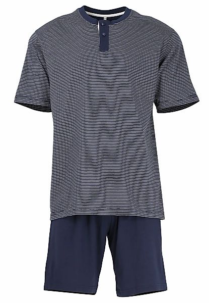 TOM TAILOR Shorty "Nebraska" 2 tlg. Streifendesign, Kurzarm, Rundhalsaussch günstig online kaufen