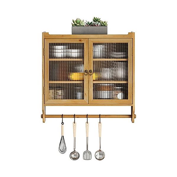 OKWISH Hängeschrank Wandhängeschrank,Glas-Wandregal (Vintage 63 cm Wandrega günstig online kaufen