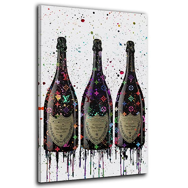 Artedinoi Leinwandbild Flaschen Pop Art Luxus günstig online kaufen