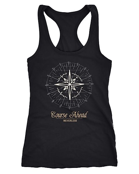 Neverless Tanktop Damen Tank-Top Kompass Windrose günstig online kaufen