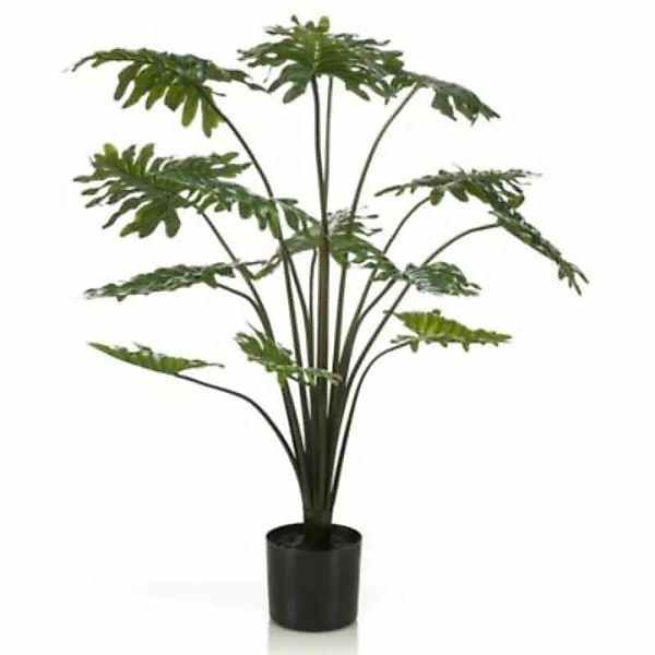 Emerald Kunstpflanze Philodendron im Topf 95 cm Dekorationspflanze grün günstig online kaufen