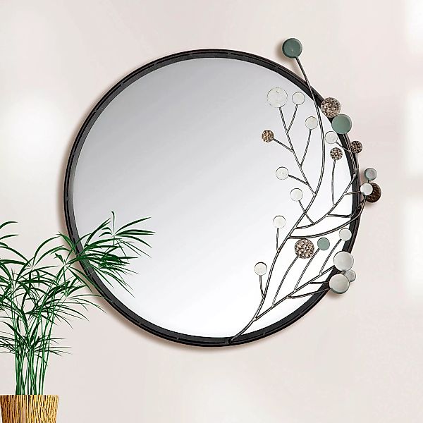 GILDE Dekospiegel »Twig, silber«, (1 St.), Wandspiegel, handgefertigt, mode günstig online kaufen