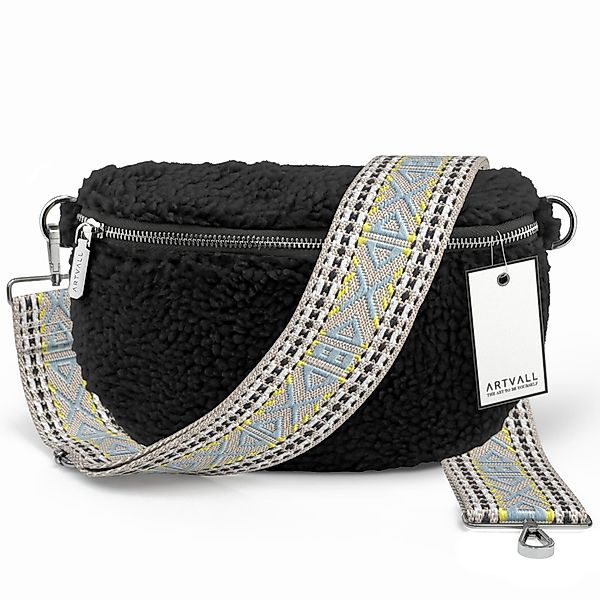 ARTVALL Umhängetasche Teddy Handtasche Brusttasche Crossbody Bag Schwarz (T günstig online kaufen