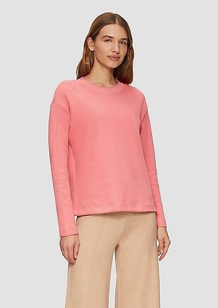 s.Oliver Sweatshirt Weiches Sweatshirt mit gebrushter günstig online kaufen
