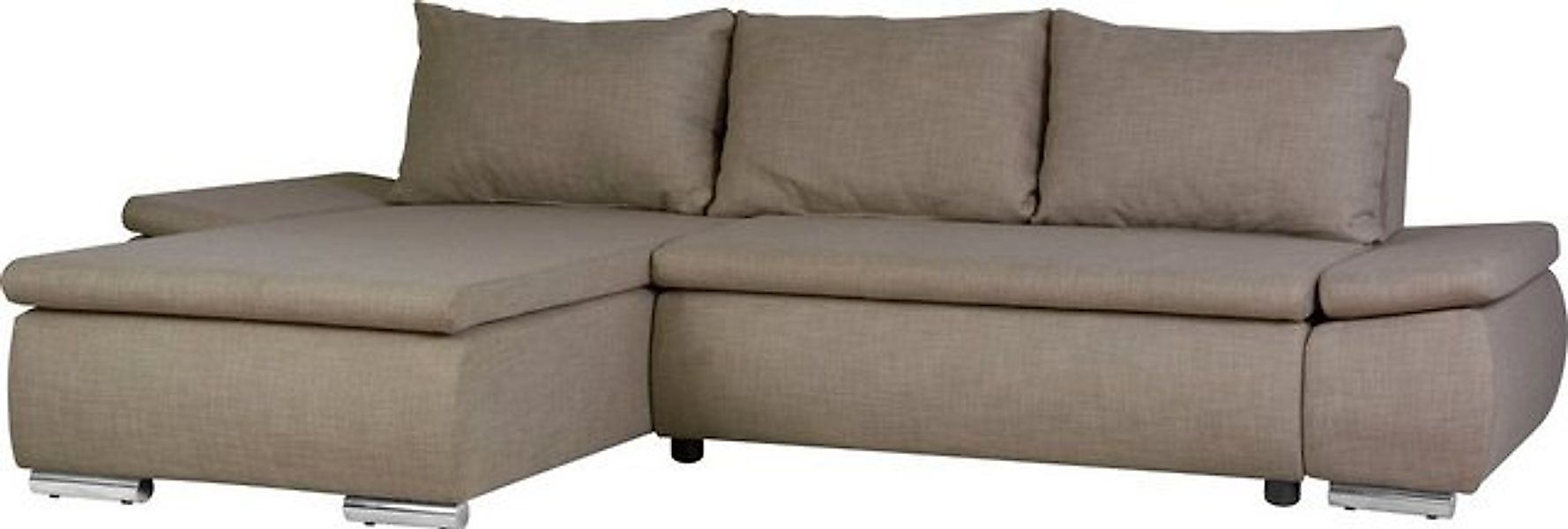 Home affaire Ecksofa Acra L-Form, mit Bettfunktion und Bettkasten, in Matte günstig online kaufen