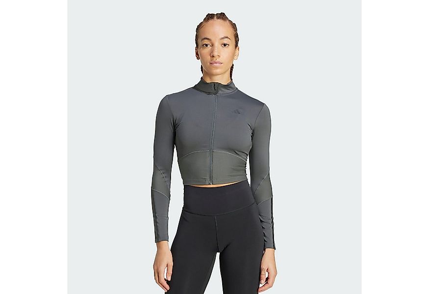 adidas Performance Trainingstop HYPERGLAM RIB ZIP THRU COVER UP (1-tlg) günstig online kaufen