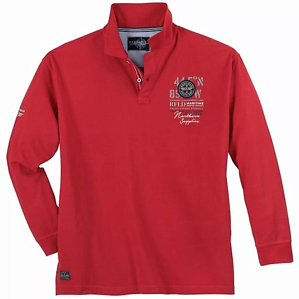 redfield Langarm-Poloshirt Große Größen Herren Redfield Langarm-Poloshirt m günstig online kaufen
