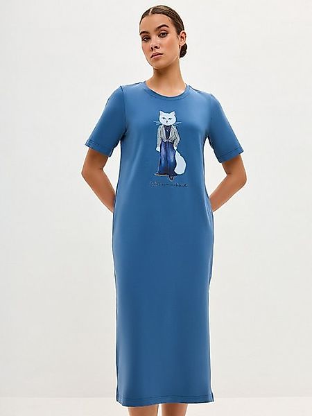 CAT by maniita lacitta Shirtkleid COUNTRY WHITE CAT (1-tlg) mit Katzen-Prin günstig online kaufen